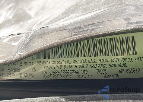 2016 Ram 1500 Lone Star из США, поврежденный, VIN 3C6RR6LT9GG292640